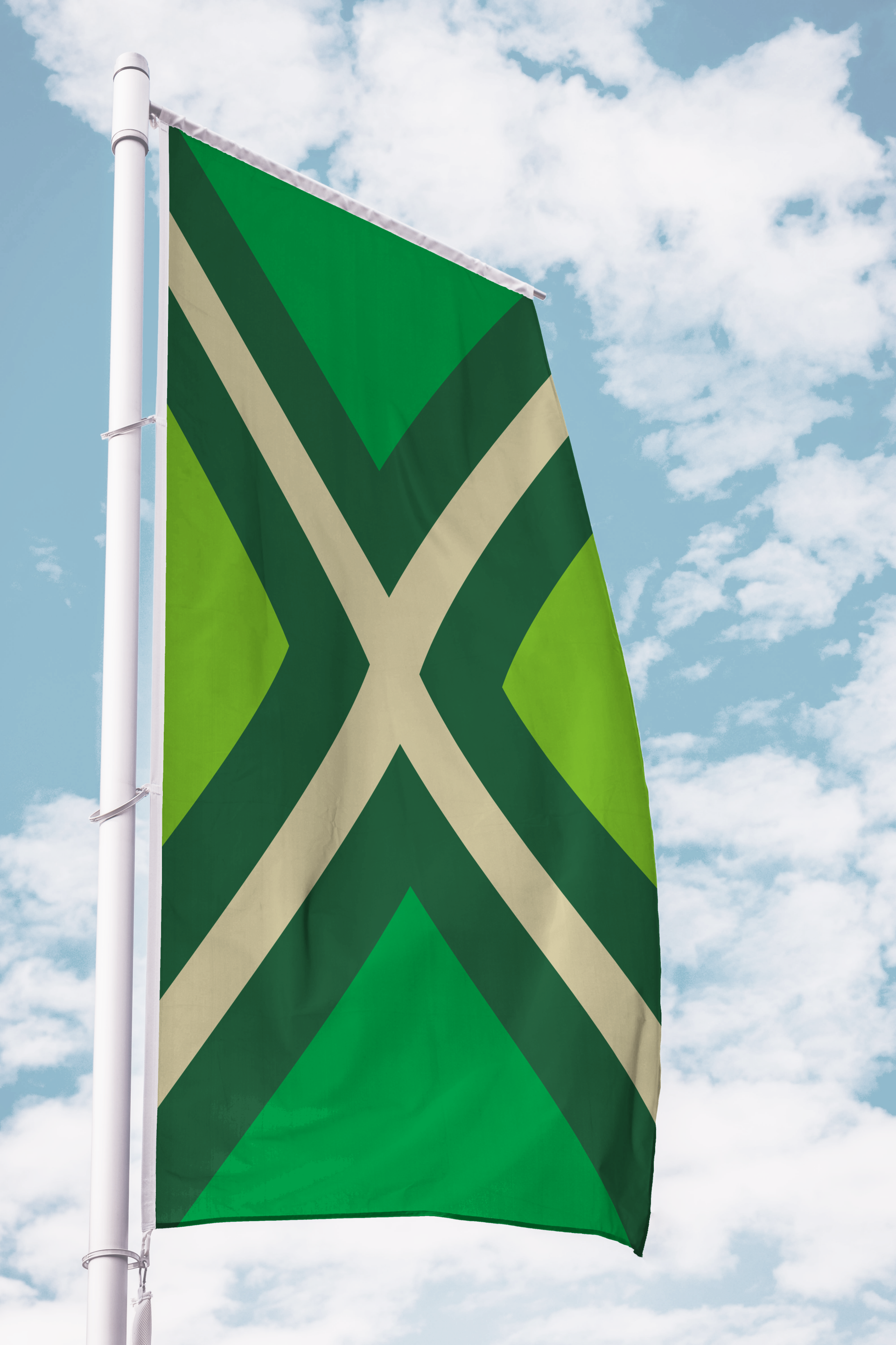 Achterhoekse vlag banier 150 x 400 cm