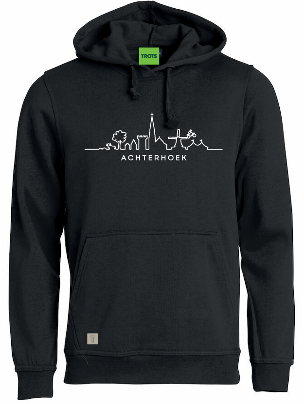 Hoodie Achterhoekse skyline zwart