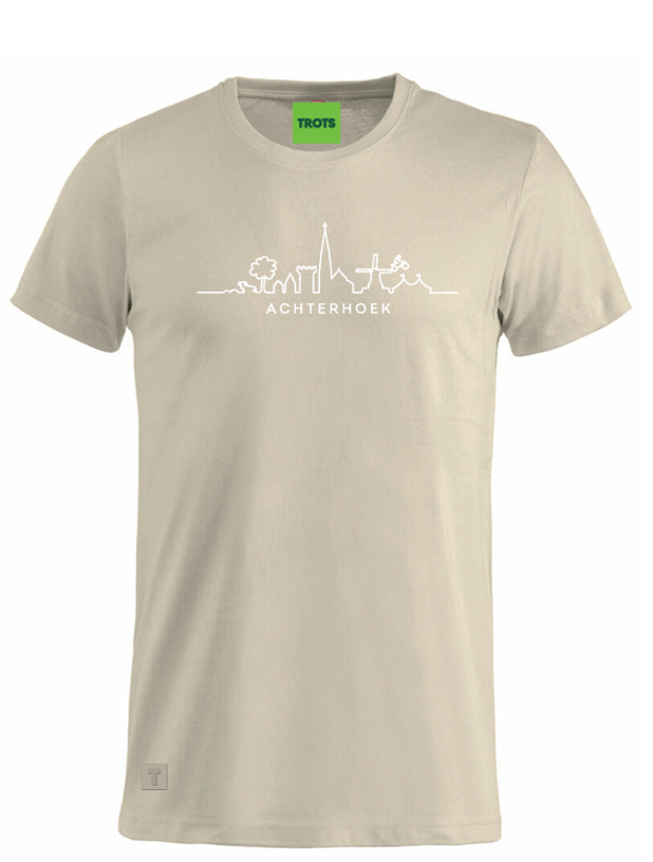 T-shirt Achterhoekse skyline beige