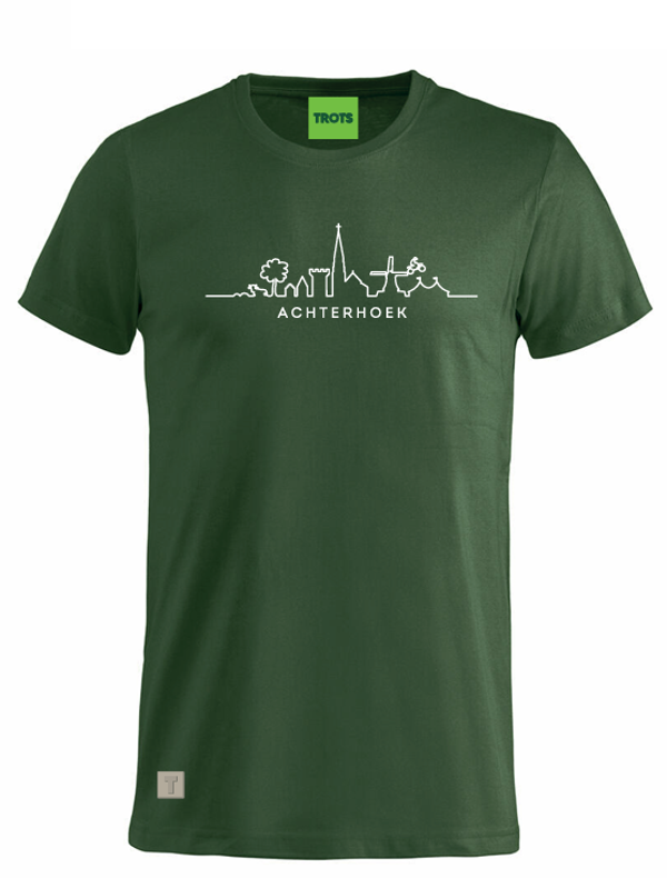 T-shirt Achterhoekse skyline groen
