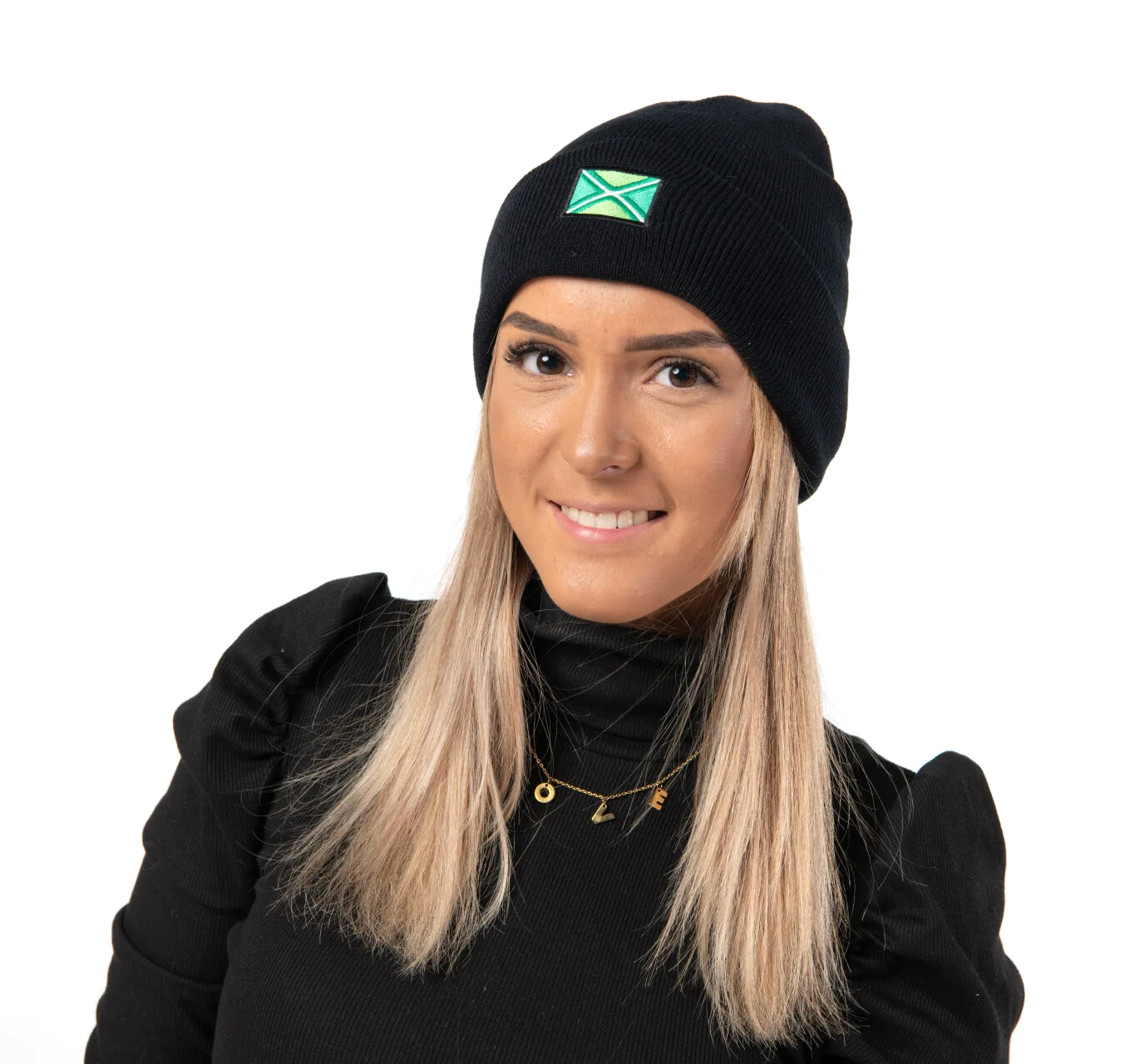 Achterhoekse muts met band zwart